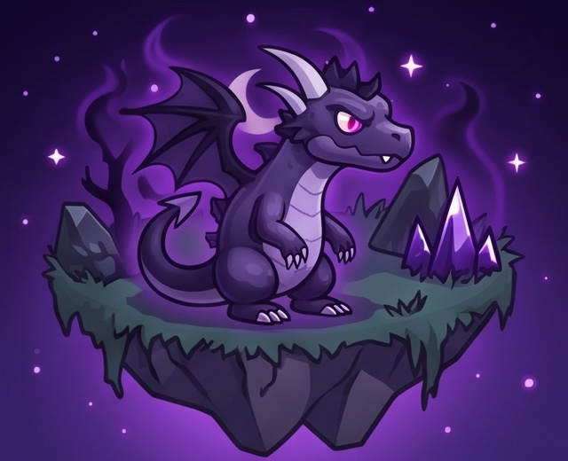 Dragón de Oscuridad en su hábitat