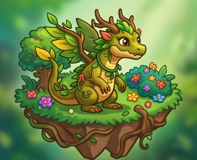 Dragón de Planta en su hábitat